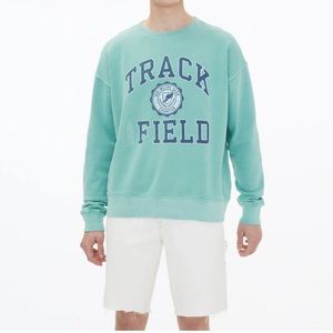 Light green, Aeropostale Track and Field Crewneck.